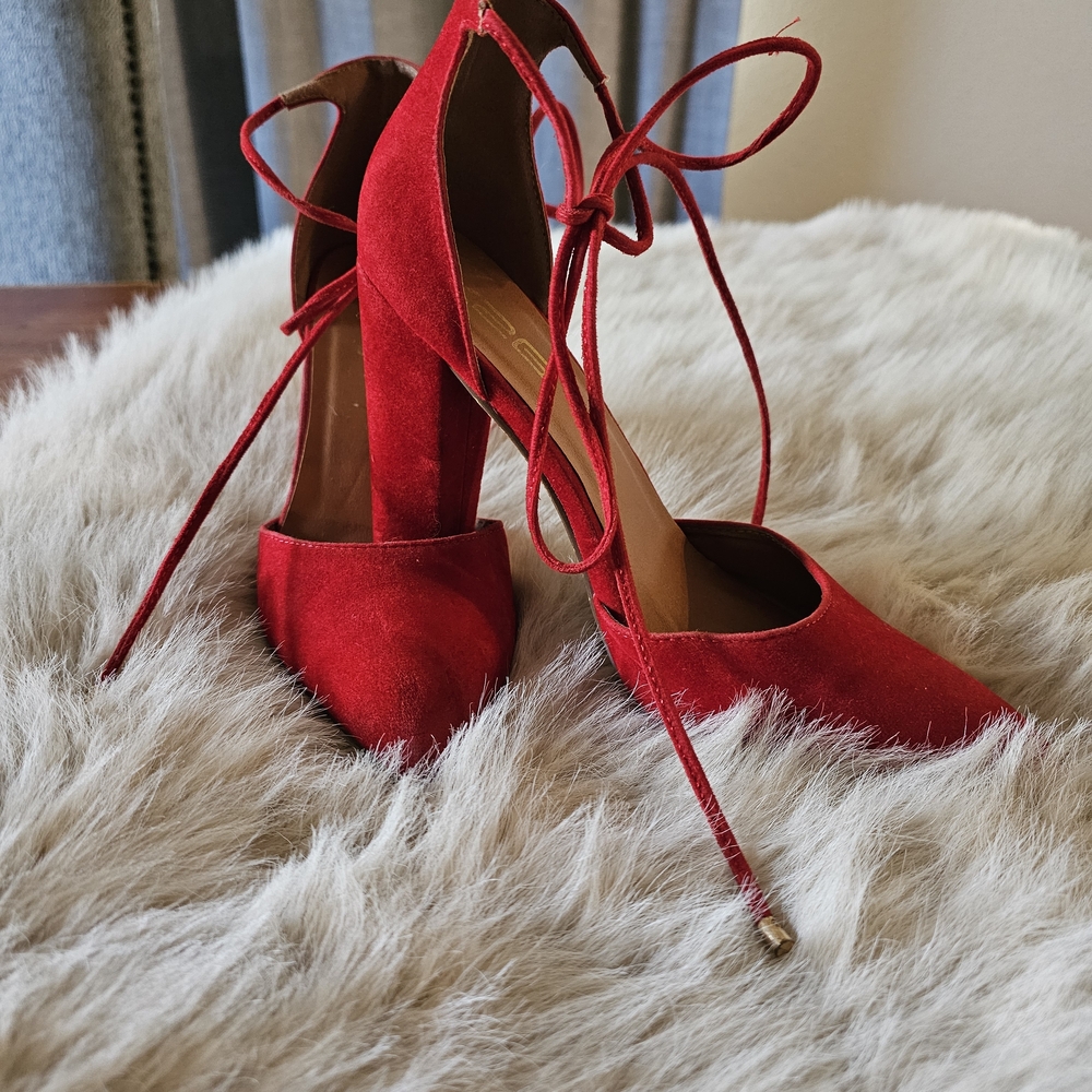 Elegant Red Women's Heels